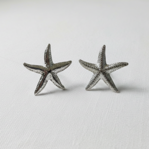 Boucles d'oreilles Étoiles de Mer Argentées