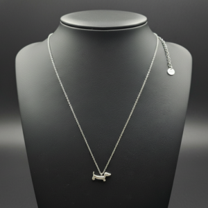 Collier Pendentif Teckel Argenté